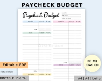 Paycheck budget Budget sheet Budget Mom style DIGITAL DOWNLOAD January Budget Weekly Check in Sheet Lemon Budget Sheets PDF printable