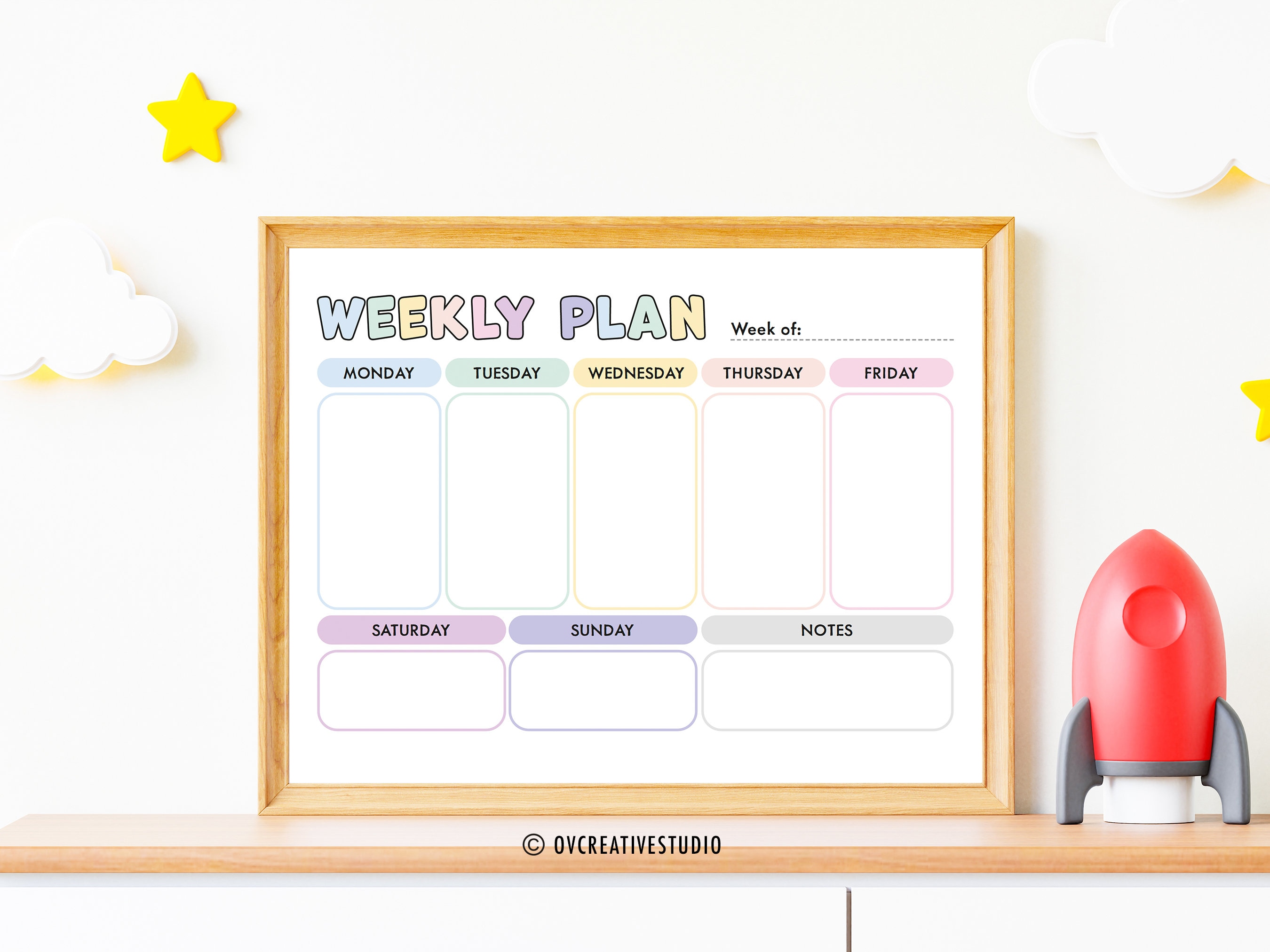 Editable Weekly Planner | Printable, Digital | Weekly Planner Organizer ...