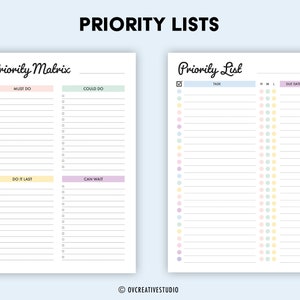 Editable to Do List Template Bundle | Daily, Weekly to Do List Planner ...