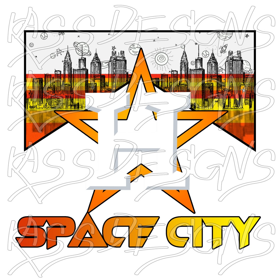 Astros Houston H Space City Baseball Flag Shirt Designs Png Etsy