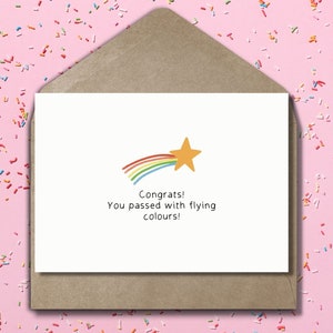 Exam Results Card, You Passed Greeting Card, Results Day Card, Congratulations Card, Passed Driving Test, Uni Card