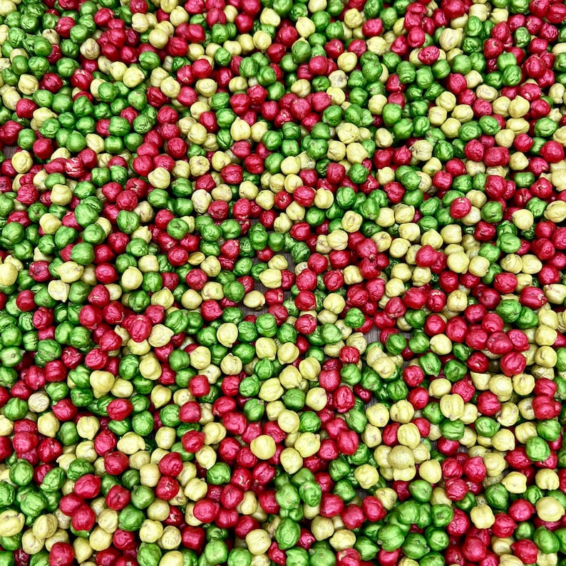 Apple Sensory Filler, Sensory Bin Filler, Colored Chick Peas, Fall