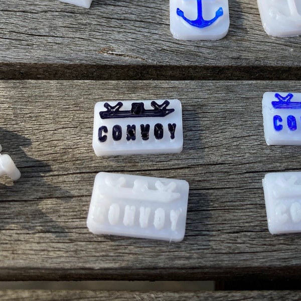 QTY 10x Convoy Markers for board games like Axis and Allies (3D-printed)