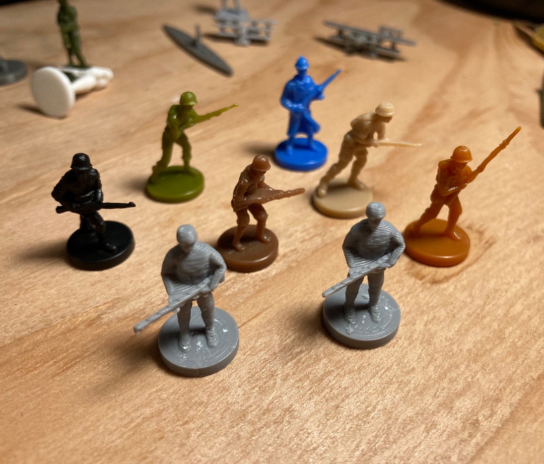 QTY 5x 3dprinted Infantry Miniatures for Tabletop Board Games Like Axis and Allies Etsy