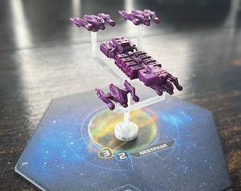 Soportes de vuelo ponderados y ramificados de unidades múltiples para juegos de mesa como Twilight Imperium, Eclipse y otros: ¡pesas/imanes incluidos!