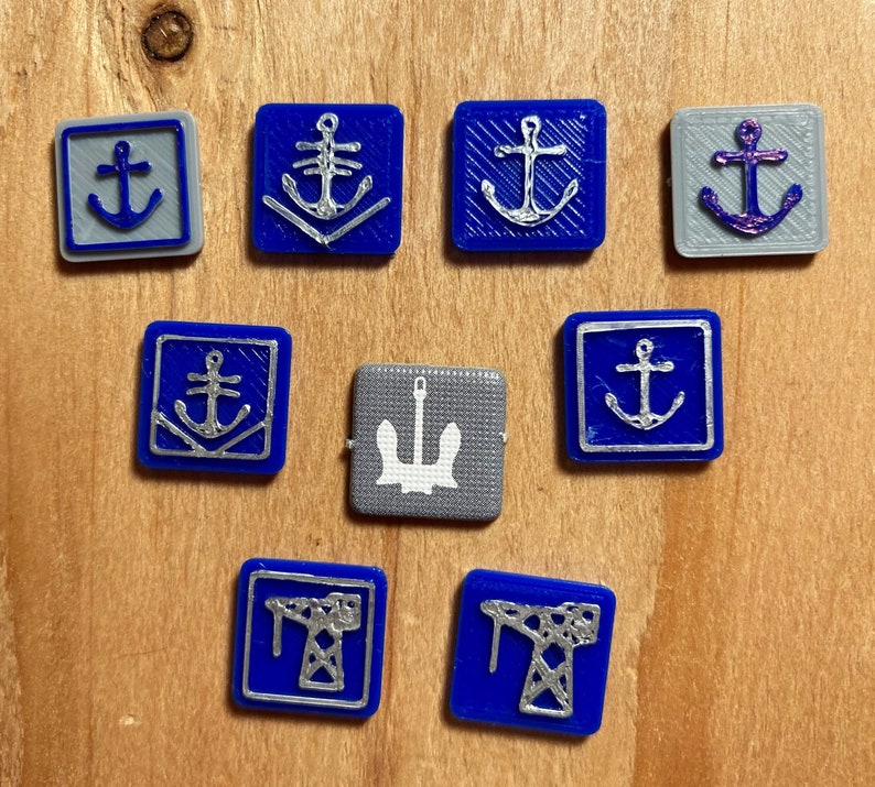Shipyard Tokens for Axis and Allies Global War and Other Etsy
