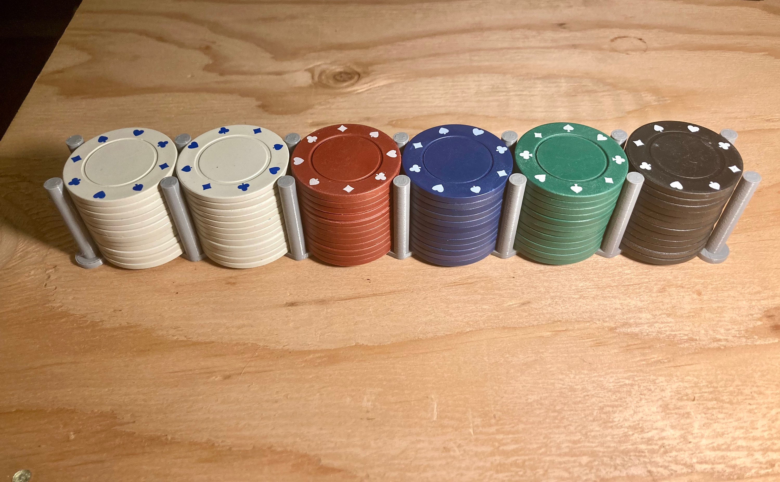 Standard 39mm Poker Chip Holders 3 Sizes Hold up to 72 Etsy