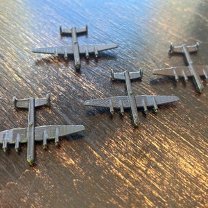 QTY 4x German Luftwaffe He-277 ‘Amerikabomber’ Heavy Strategic Bomber miniatures - for tabletop board games like Axis and Allies