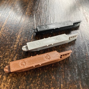 QTY 4x Italian RM Sparviero Escort/Light Auxiliary Aircraft Carrier miniatures for tabletop board games like Axis and Allies