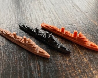 QTY 5x German Kriegsmarine Type 39 &quot;Elbing-Class&quot; Torpedo Boat / Light Destroyer miniatures for tabletop board games like Axis and Allies