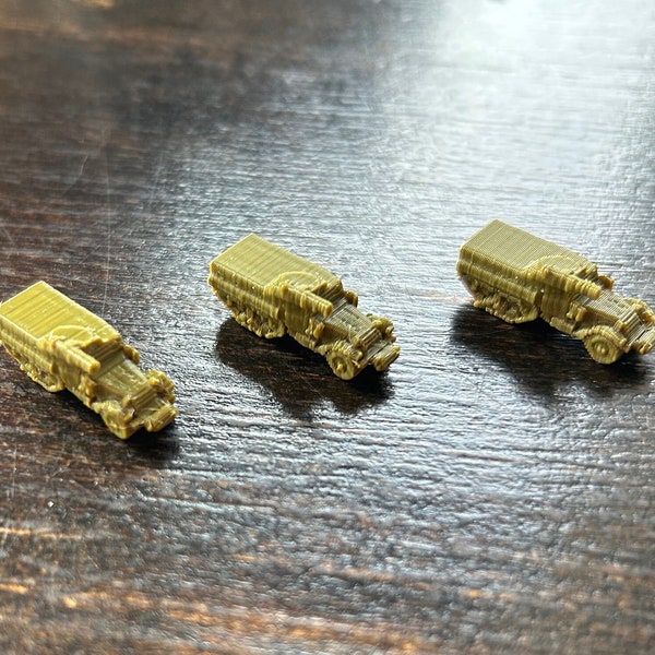 QTY 5x US M3A1 Half-Track Mechanized Infantry miniatures - for tabletop board games like Axis and Allies