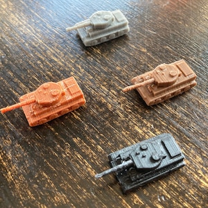 CANTIDAD 4x Tanques pesados alemanes Tiger I para juegos de mesa como Axis and Allies
