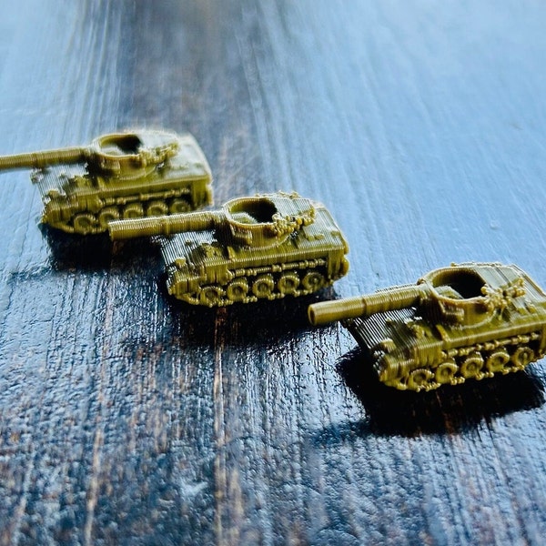 QTY 5x US WW2-era M18 Hellcat Tank Destroyer miniatures - for tabletop board games like Axis and Allies