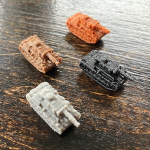 QTY 5x Panzer III German Light Tank (Pz.Kpfw. III Ausf. J) miniatures for tabletop board games like Axis and Allies