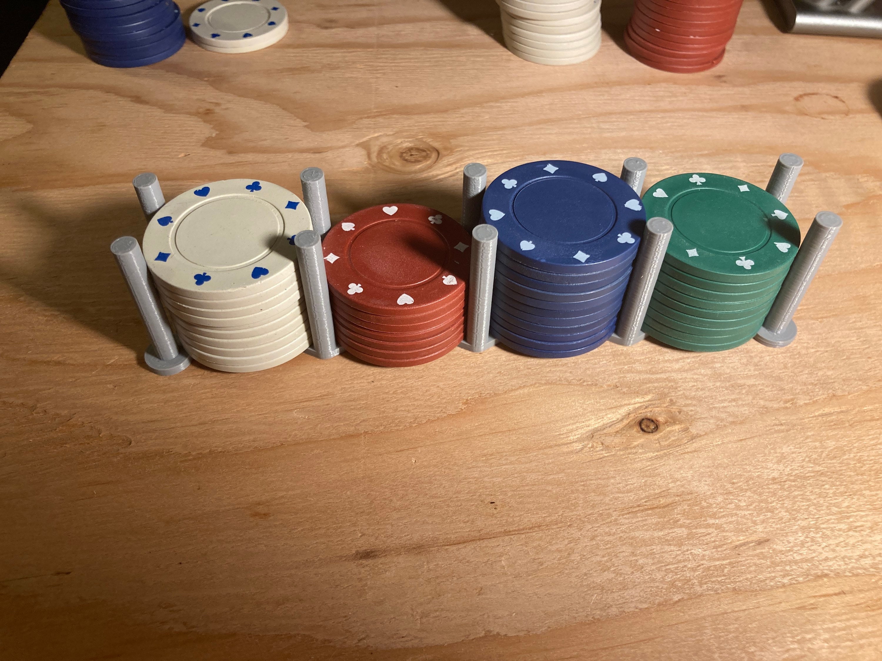 Standard 39mm Poker Chip Holders 3 Sizes Hold up to 72 Etsy