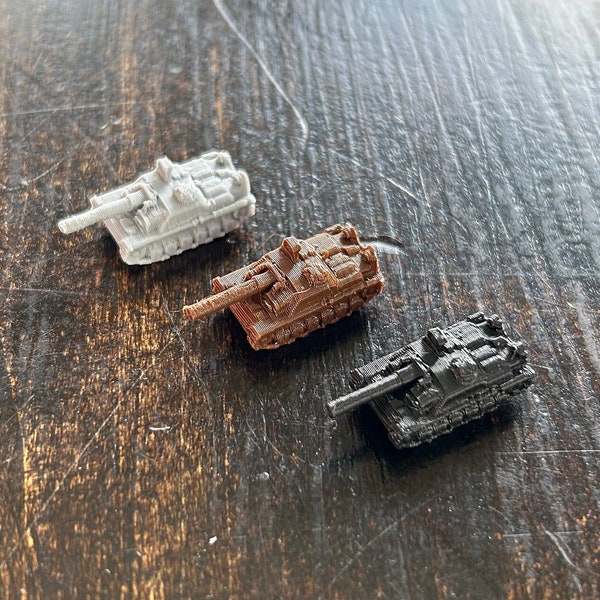 QTY 5x German WW2-era Stug-III Tank Destroyer/SPG miniatures - for tabletop board games like Axis and Allies
