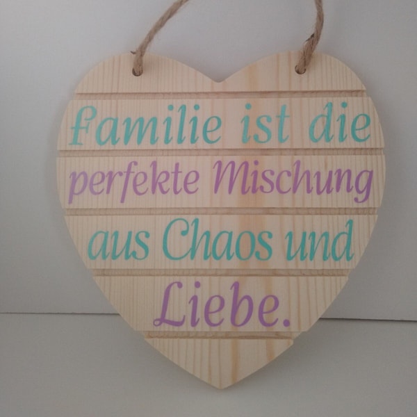 Holzherz mit spruch Etsy.de