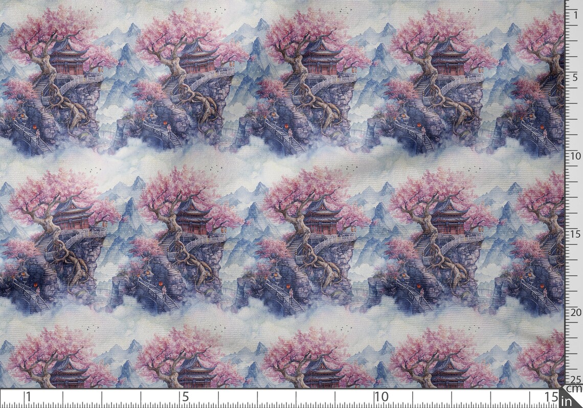 Chinese Temple Cotton Fabric 100%, High Quality Fabric Eco-print ...