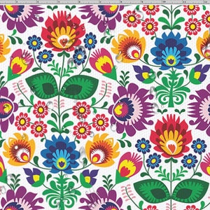 Folk Waterproof Cordura fabric, Strong Durable,  Parrots Fabric, PN-En ISO, 200 g/m2, FREE Shipping patterns to choose - by 1/2 Yard