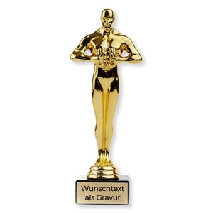 Figure Award with engraving gold | Personalized gift with desired text | Victory figure in 4 sizes | Colleagues farewell honor