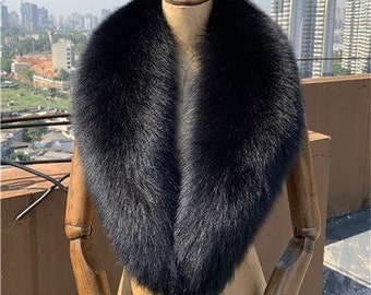 real fox fur collar