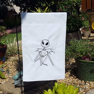 Jack Skellington / A Haunting We Will Go Two Sided Garden Flag