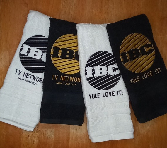 IBC TV Network New York City Scrooged Movie Embroidered Hand Towel - A Christmas Carol - Yule Love It - Funny Holiday Decor