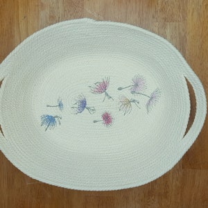 Dandelion *Ballerina Embroidered Oval Fruit Bowl