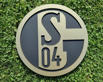 FC Shalke 04 Fußball Verein Wappen Logo als Wanddekoration