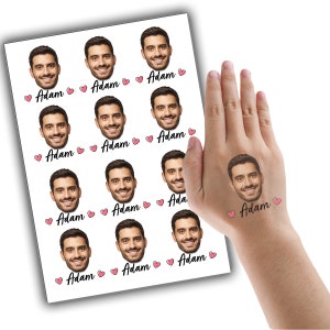 Tatuaggi per addio al nubilato, tatuaggio per il viso della festa, tatuaggio per il viso dello sposo, tatuaggio temporaneo personalizzato, bomboniera per l'addio al nubilato, tatuaggio personalizzato, matrimonio