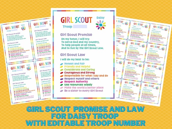 Girl Scout Promise Printable