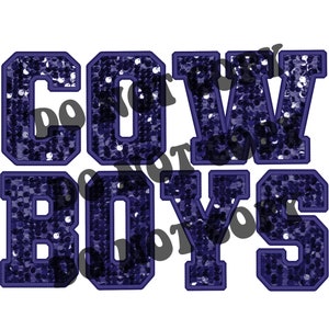 Cowboys sequin / cowboys / Cowboyspng / Sequin embroidery png / digital file