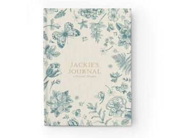Butterfly Garden Journal | Journal for Adult | Lined Paper Journal |Personalized Journal | Custom Journal | Personalized Journal for Gifting