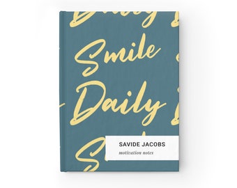 Smile Daily Journal | manifestation journal| Hardback Journal |Personalized Journal | Custom Journal| Personalized Journal for Gifting