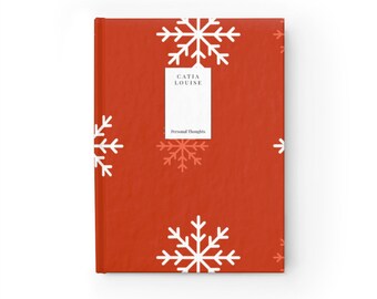 Ruby Snowflake Journal | Journal for Adult | Lined Paper Journal |Personalized Journal | Custom Journal | Personalized Journal for Gifting