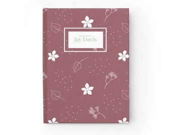 Plum Breeze Journal | Journal for Adult | Lined Paper Journal |Personalized Journal | Custom Journal | Personalized Journal for Gifting