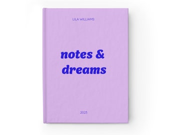Lilac Bubbles Journal | Journal for Adult| Hardback Journal |Personalized Journal | Custom Journal| Personalized Journal for Gifting