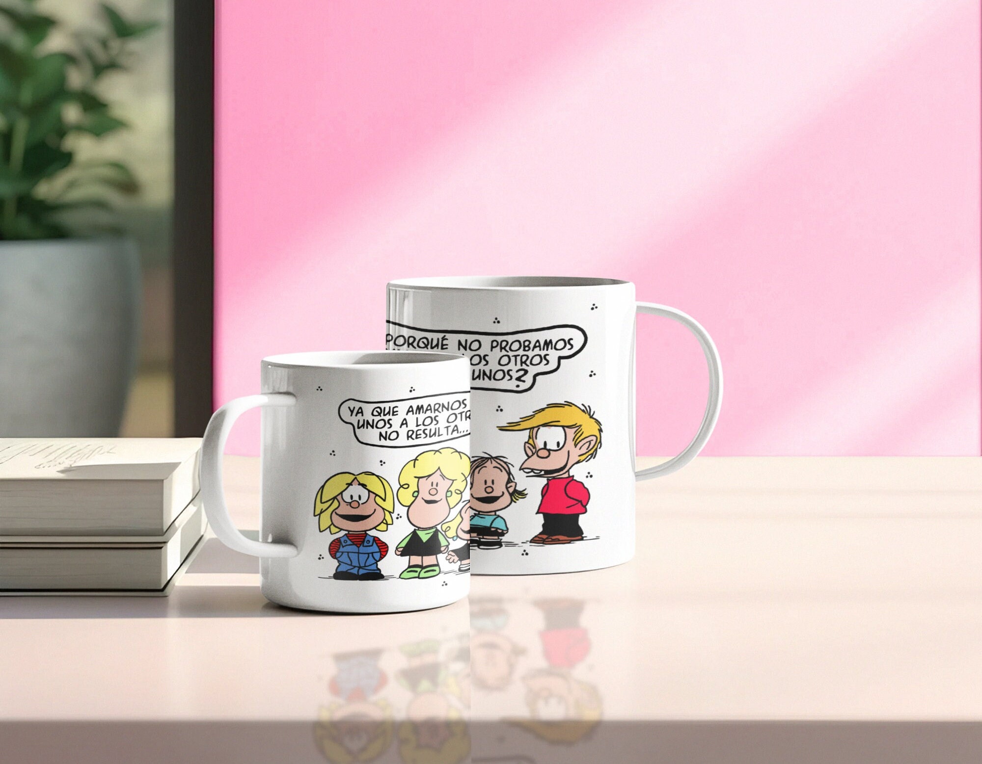 Taza Mafalda Coffee Mug Tea Cup Mafalda Design - Ceramic Cup Printed On  Both Sides