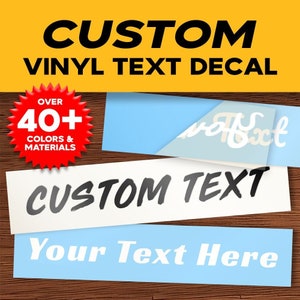 CUSTOM Vinyl Decal Stickers Personalize Your Own Sticker Car, Window, Laptop, Bottle, Glassware, Wedding, Business - Any Text, Image, Logo