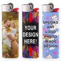 Custom Lighter Wrap - Personalize Lighter Skin Vinyl Sticker Decals - Upload Your Own Photo, Logo, Image - Gloss Holographic Glitter