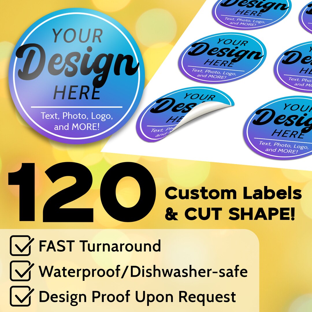 120 Custom Labels for Business, Personal, Party, and More Any Shape