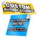 CUSTOM Text Bumper Stickers -Durable, Personalized, Outdoor Safe, Waterproof - Design Your Own Sticker Decal for Cars, Trucks, SUVs, & More