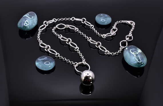 【TATIANA】(SILVER925) Classic Heart Ball Chain Necklace~☆ HEART CHAIN NECKLACE, Ball Chain Link Necklace, Silver Heart