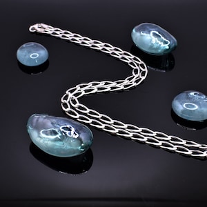Sterling Silver Link Chain Necklace: Diamond Cut, 3.0mm/4.0mm
