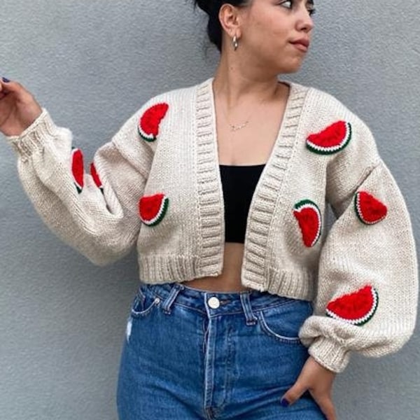 Watermelon Cardigan Etsy