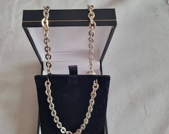 Sterling zilveren zware schakelketting