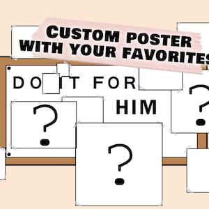 Poster motivazionale personalizzato con i tuoi preferiti A/4