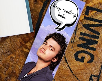 Marcapáginas Joe Keery, portapáginas laminado brillante, regalo para el lector