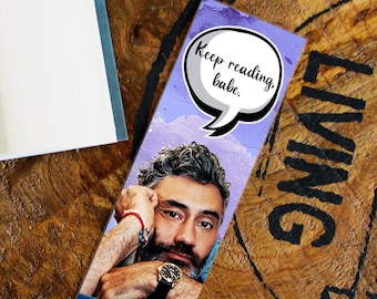 Taika Waititi Bookmark, Glossy Laminated Book Page Holder