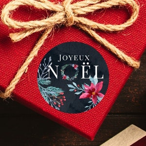 10 etichette regalo di Natale, adesivi natalizi, adesivo di Buon Natale, adesivo di buone feste, confezione regalo